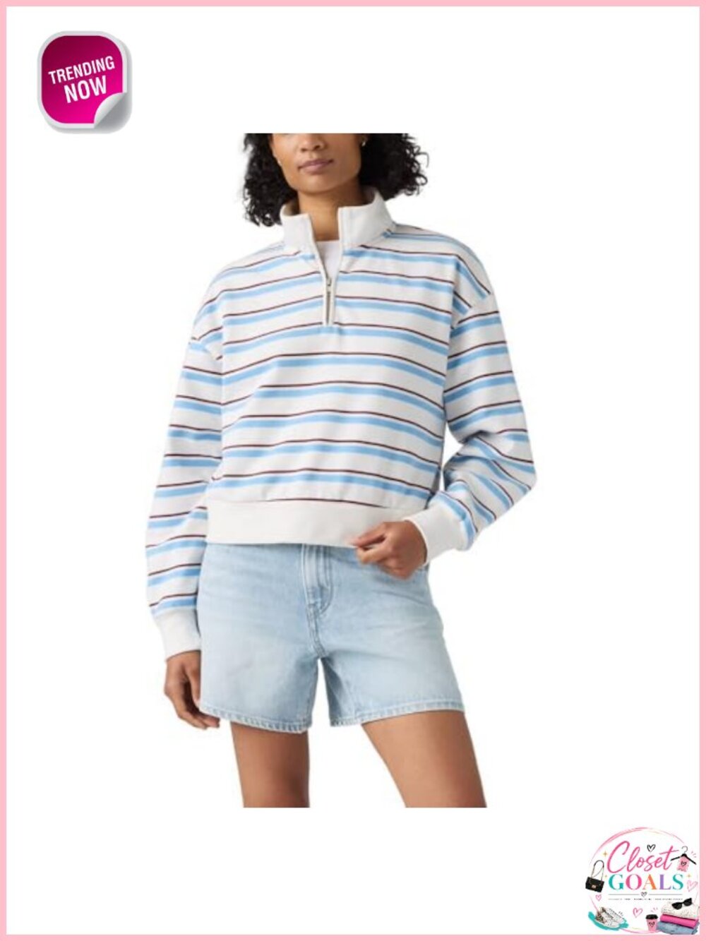 Quarter Zip Sweatshirt Brushed Fleece Standard Fit Raglan Long Sleeve